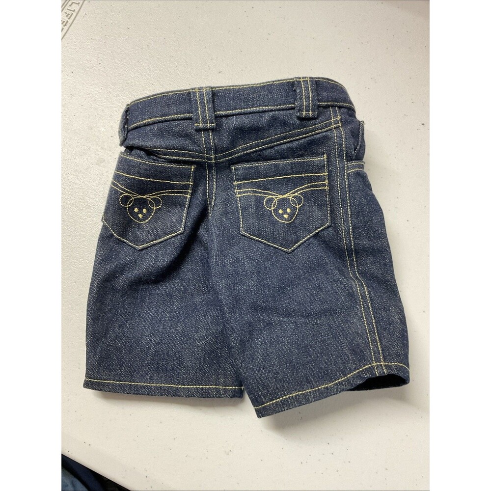 Dark Blue Denim Jeans with Bears on Back Pockets by The Vermont Teddy Bear Co.